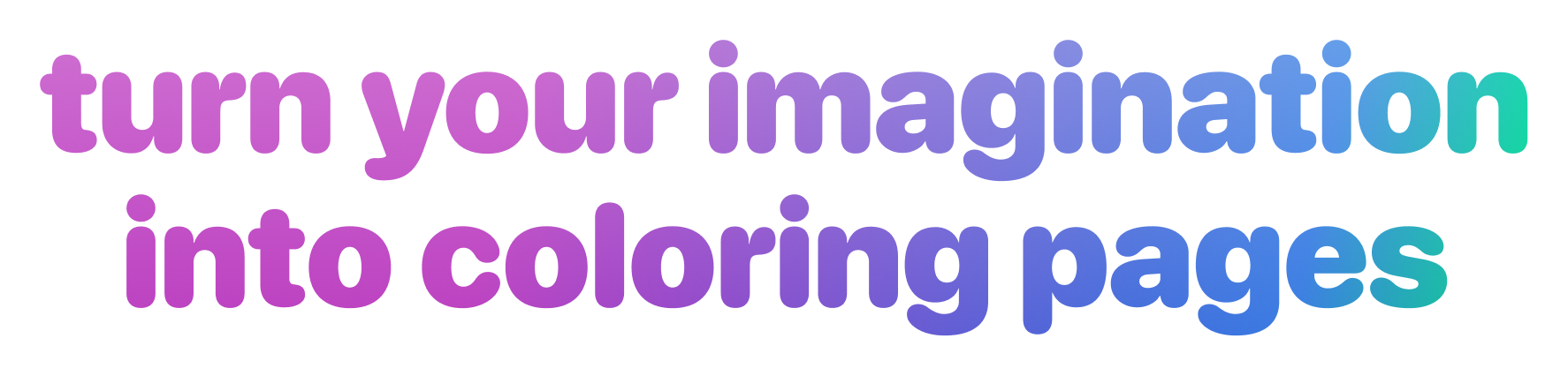 turn your imagination into coloring pages